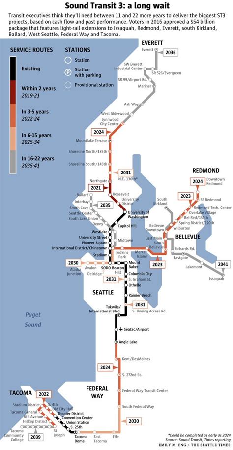 Light Rail Seattle Map Stops Map