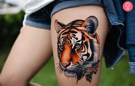 8 Pretty Tiger Tattoos On Thigh Ideas You Will Love