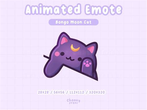 Animated Emotes Bongo Cat Emote Twitch Emote Discord Emote Stream