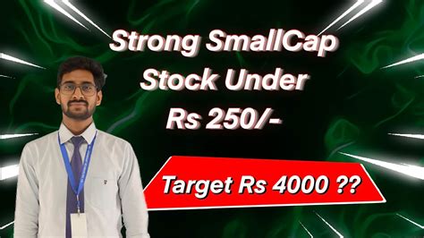 Strong Smallcap Stock Under Target Youtube