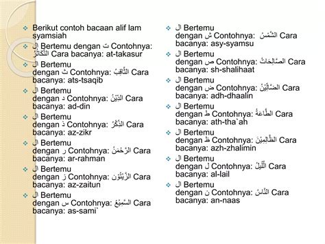 Hukum Bacaan Alif Lam Syamsiah Dan Qamariah PPT