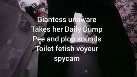 Giantess Unaware Takes Her Daily Dump Pee And Plop Sounds Toilet Fetish