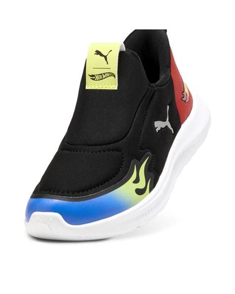Zapatillas X Hot Wheels Fun Racer 2 Sliptech Infantiles De PUMA De Color Negro Lyst
