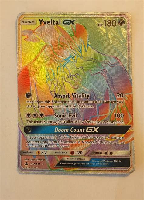 Yveltal Gx Forbidden Light Secret Rainbow Rare Kaufen Auf Ricardo