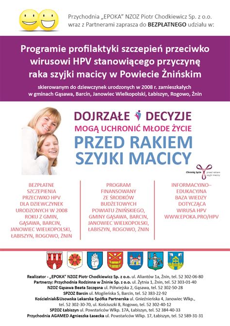 Program profilaktyki szczepień przeciwko wirusowi HPV stanowiącego