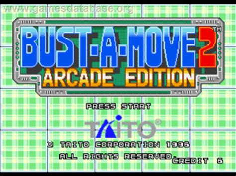 Bust A Move Arcade Edition Sony Playstation Artwork Title Screen