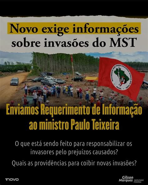 Novo Exige Informações Sobre Invasões Do Mst Ormação Enviamos