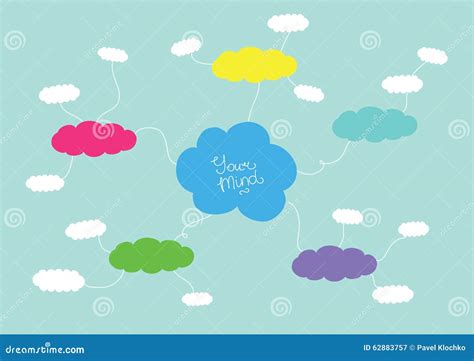 Mindmap Hand Drawn Scheme Infographic Design Stock Vector