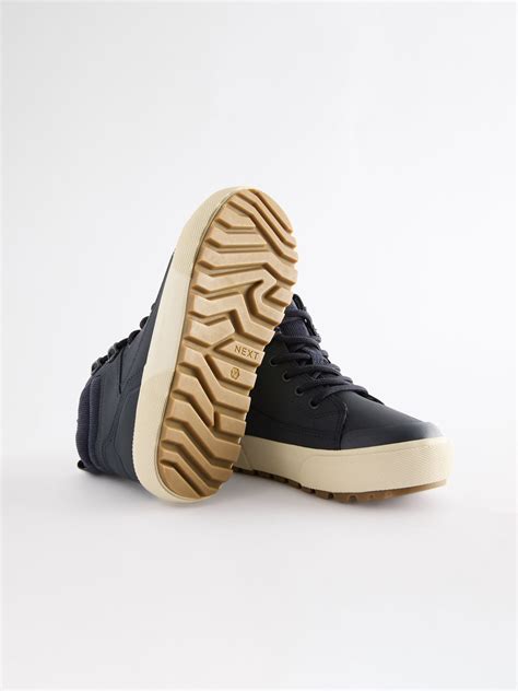 Buy Navy Standard Fit (F) Warm Lined High Top Boots from Next Israel