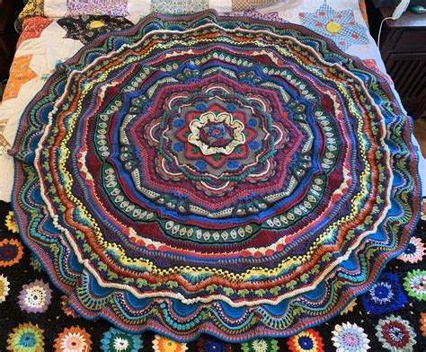 Finally Finished My Mandala Madness Blanket In The Wee Hours Of The