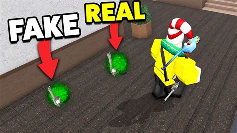 Trolling With Fake Gun Drop Power In Mm2 Roblox Youtube