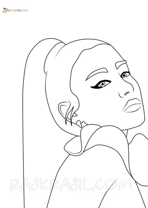 Ariana Grande Coloring Pages Best Collection Free Printable