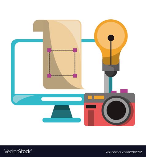 Graphic Design Digital Tools Royalty Free Vector Image