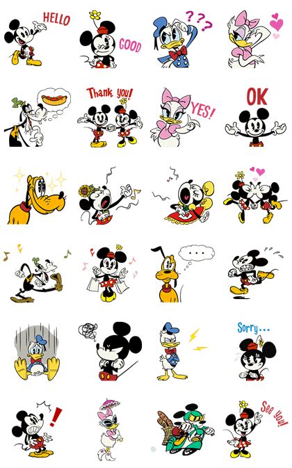 Mickey Mouse Caricaturas Nuevas LINE Stickers LINE STORE Mickey