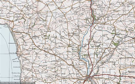 Historic Ordnance Survey Map Of Camrose 1922