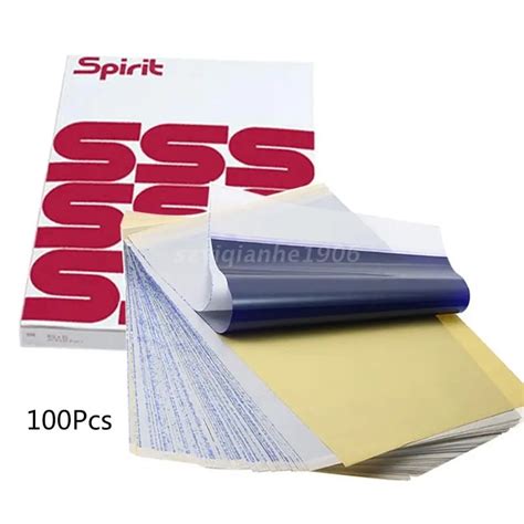 100 Sheets Tattoo Transfer Paper A4 Size Thermal Stencil Carbon Copier