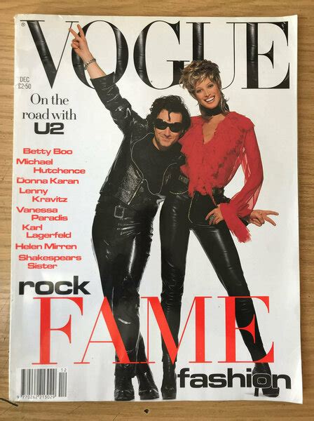 Vogue Uk Dec Original British Vintage Fashion Magazine Cover U