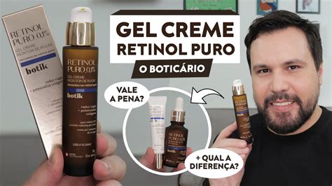 RETINOL PURO BOTIK Gel Creme Redutor de Rugas O Boticário Resenha YouTube