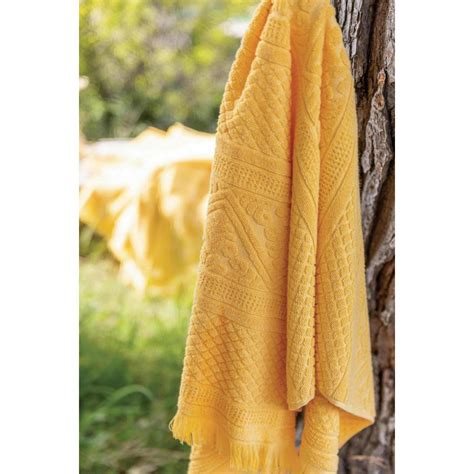 Drap De Douche Uni Zoe Mimosa 3 Suisses