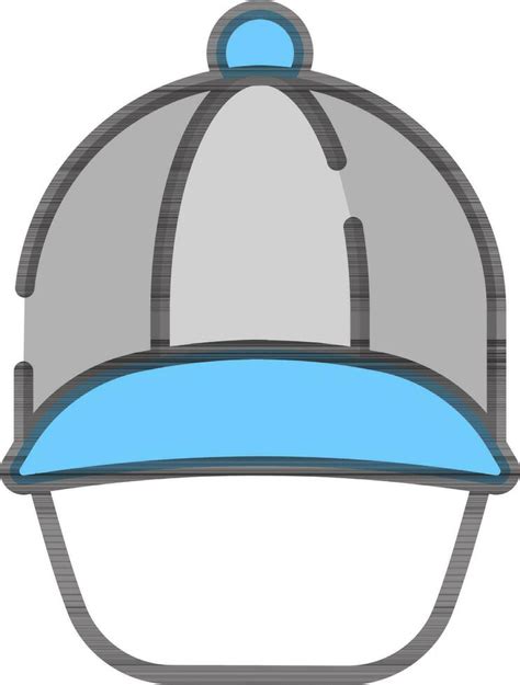 Explorer Hat in Gray and Blue color. 24373147 Vector Art at Vecteezy