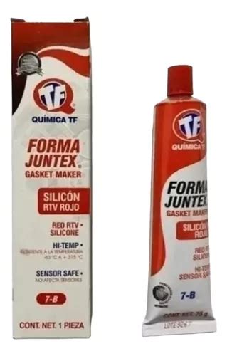 Forma Juntex 10 Piezas Silicón Rtv Rojo Mega Tubo 75ml