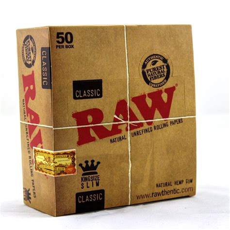 Raw Classic King Size Slim 50 Per Box