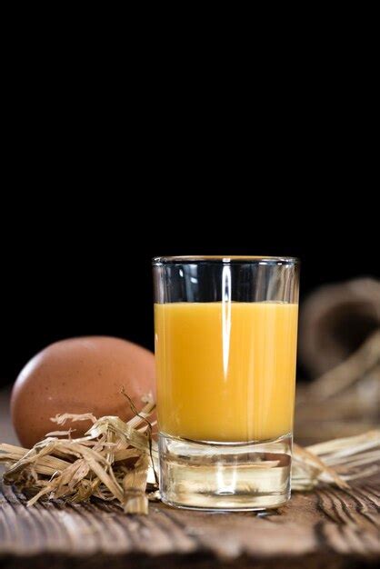 Premium Photo Homemade Egg Liqueur