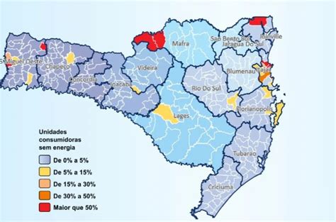 Cidades catarinenses ficam sem energia nesta terça 15 após apagão