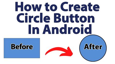 Custom Circle Round Button In Android Studio Youtube