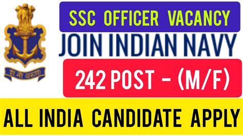 Indain Navy Ssc Officer Recruitment Indain Navy Officer Ssc