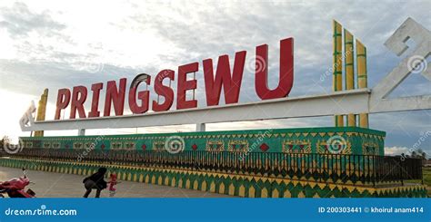 PRINGSEWU LAMPUNG, INDONESIA. 28/10/2020 Welcome Monument To Pringsewu ...