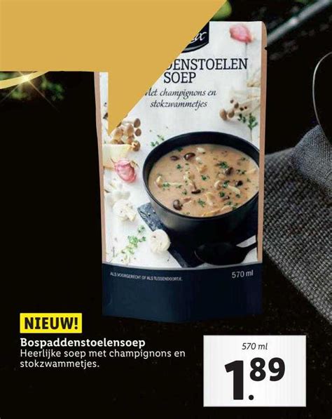 Delicieux Bospaddenstoelensoep Aanbieding Bij Lidl 1Folders Nl