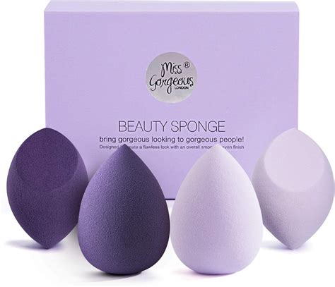 Blender Beauty Makeup Sponges Miss Gorgeous Blending Foundation Sponge Puff Set T Box 4pcs