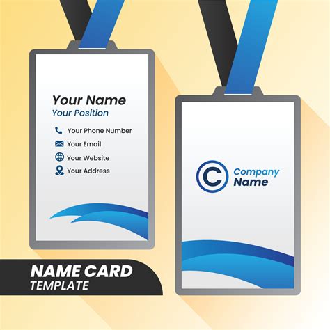 Corporate Name Cards Templates Modern Name Cards Name Card Layout