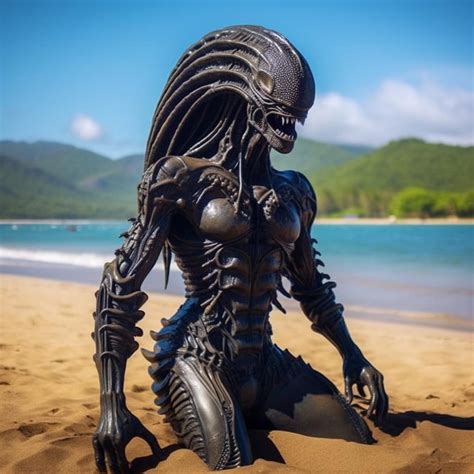 Sexy Xenomorph Rmidjourney