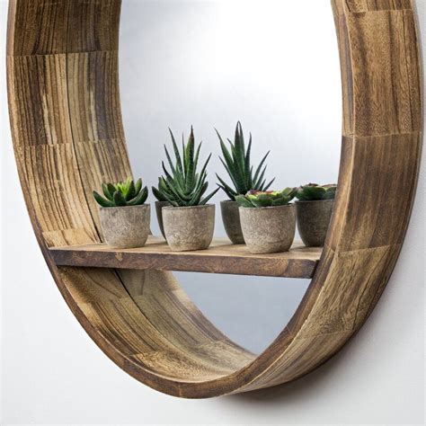 Wall Mirrors With Storage Wall Mirror With Shelf Rustic Wall Mirrors