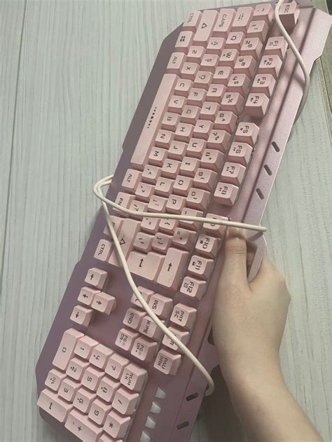 Light Pink Aesthetic Keyboard, Computers & Tech, Parts & Accessories ...