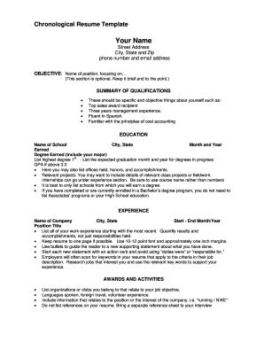 Blank Fill In Resume Pdf - Fill Online, Printable, Fillable, Blank ...