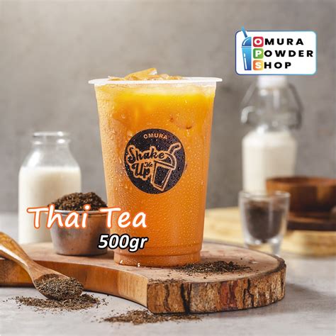 Jual Omura Shake Bubuk Minuman Premium Plain Rasa Thai Tea 500 Gr