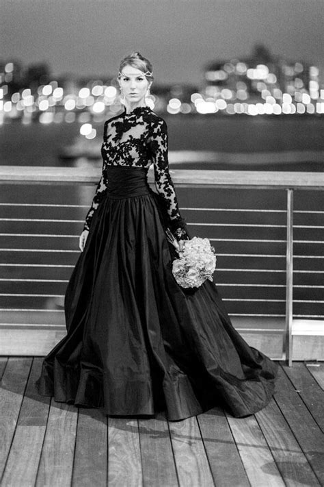 The Sexy And Sophisticated Touches On Black Wedding Gowns Godfather Style