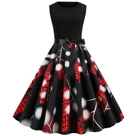 Fancy Clothing 50s 60s Rockabilly Dress Skull Print Swing Pinup Retro