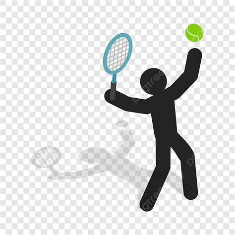 Female Tennis Player Silhouette Png Free Tennis Player Isometric Icon