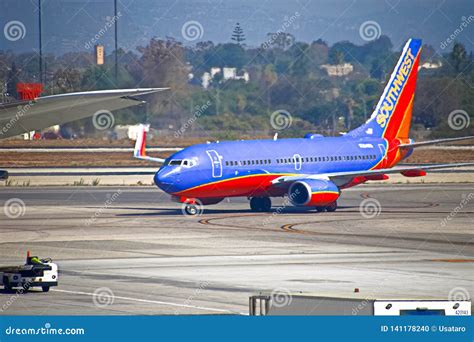 Southwest Airlines Passenger Jet Editorial Image Image Of Color Airport 141178240