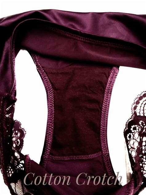 Women Shiny Smooth Polyamide Satin Lace Sexy Cheeky Bikini Panties Underwear EBay