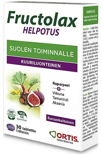 Fructolax Helpotus Suolen Toiminnalle Tablettia Myllyn Apteekki