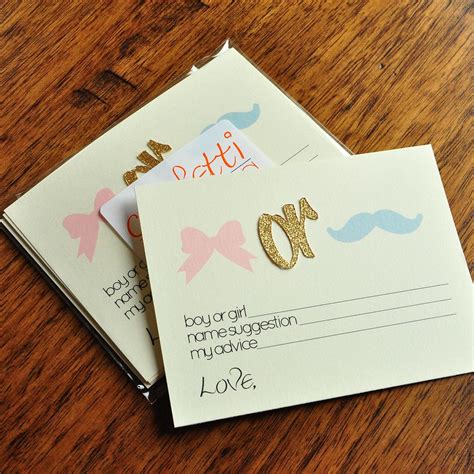 Gender Reveal Party Prediction Cards 10ct Gender Reveal