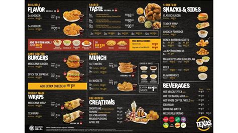 Texas Chicken Menu Malaysia & Latest Prices July 2025