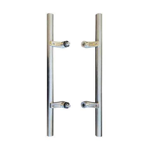 Stainless Steel 304 Offset Round Style Back To Back Glass Doorbarn