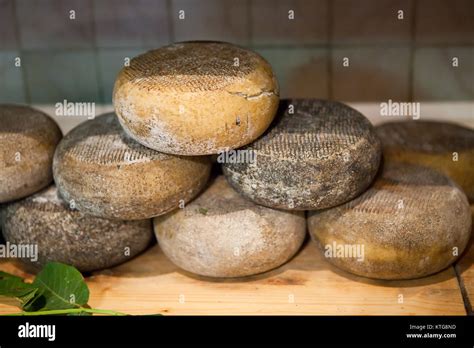 Typical Tuscany Cheese Pecorino of Pienza Stock Photo - Alamy