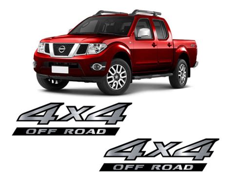 Par Adesivo Lateral Nissan Frontier X Off Road